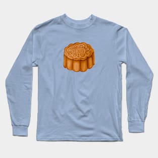 Mooncake watercolour illustration Long Sleeve T-Shirt